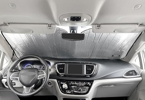 Front Windshield Sunshade for 2017-2026 Chrysler Pacifica Minivan - Image 3