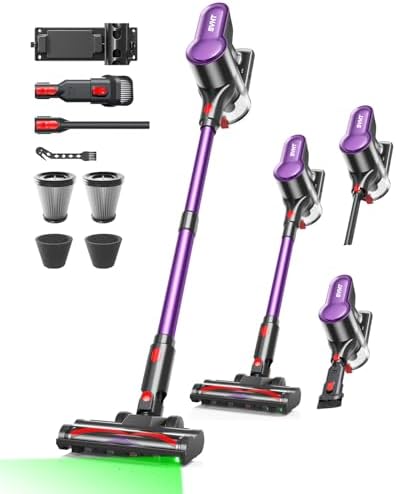 Cordless Vacuum Cleaner, 500W 45KPA 50Mins Stick Vacuum Cleaners for Home by SVHT