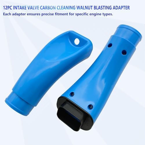 ZKTOOL 12PC Intake Valve Carbon Cleaning Walnut Blasting Adapter - Image 5