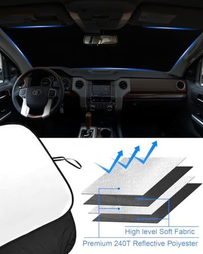 Foldable Front Windshield Sunshade fit for Toyota Tundra 2007-2021 - Image 5