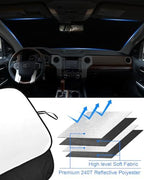 Foldable Front Windshield Sunshade fit for Toyota Tundra 2007-2021 - Image 5