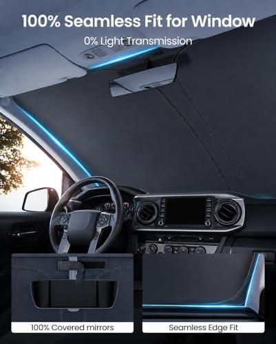 REEVAA Car Windshield Sun Shade for Toyota Tacoma (2026-2016) - Image 5