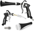 Tornado Car Cleaning Gun with 2 Set Nozzle, Air Blower Gun for Car Detailing with Brush, High Pressure Dry Cleaning Gun Quickly Blasts Dust & Dirt Works with Air Compressor by Duriumon
