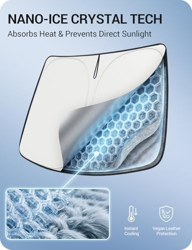 BASENOR Windshield Sunshade for Tesla Model Y Juniper/YL/Model 3 Highland - Image 5