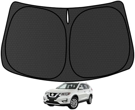 Rogue Customized Windshield Sun Shade for 2014-2020 Rogue (NOT for Sport /2021 Rogue 3rd Gen. T33) Front Window Sunshade Visor Protector Foldable Blocks UV Rays Keep Car Cooler Accessories by aatoppus