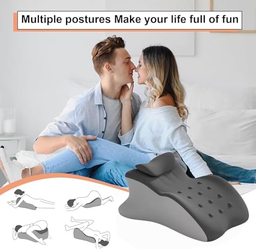 Wedge Pillow for Intimacy & Couples – 7-in-1 Multi-Angle Memory Foam Cushion for Back Pain, Acid Reflux, Snoring, Leg Elevation – Orthopedic Reading & Post-Surgery Support Pillow for Bed（Light Grey） - Image 5
