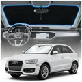 for Audi Q3 Sun Shade Windshield Cover - Custom Fit Q3 Accessories 2013-2018 Sunshade Foldable UV Protection & Heat Shield Sun Visor Accessories by Unknown