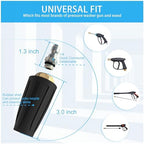 Turbo Nozzle Pressure Washer Tips, Max 4000 PSI, Upgrade 360° Rotating Turbo Spray Tips with 1/4" Quick Connector for Cleaning Car, Garden, Concrete Brick, 4.0 GPM 4.0 Orifice - Image 2