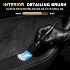 MVEQRRN 10PCS Car Detailing Brush Set,Boars Hair Detail Brush Kit(Black) - Image 4