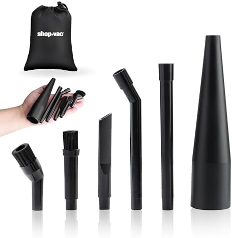 Shop-Vac Micro Cleaning Nozzle Kit, 1-1/4" Vacuum Attachments, 6 Pieces by Shop-Vac