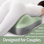 Couples Pillow for Intimacy, Ergonomic Bumpy Position Butt Cushion, Discreet Memory Foam Support Pillow for Couples (Dual Gray) - Image 3