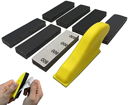 Micro Detail Sander with 70PCS Sandpaper-Grit 180 240 320 400 600 800 1000 by AutKerige