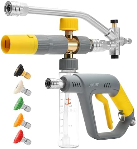JOEJET Pressure Washer Foam Cannon with Short Gun, Mini Foam Cannon 100ml by JOEJET