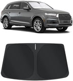 TINGLU Sun Shade for Audi Q7 SUV 2016-2024 2025 Accessories Windshield Sun Shade Window Shade UV Rays Protection Sun Visor Cover with Steering Wheel Sunshade Storage Bag by TINGLU