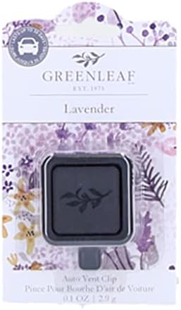 Greenleaf Gifts Highly Fragranced, Adjustable Auto Vent Clip Air Freshener-Lavender by GreenleafGifts