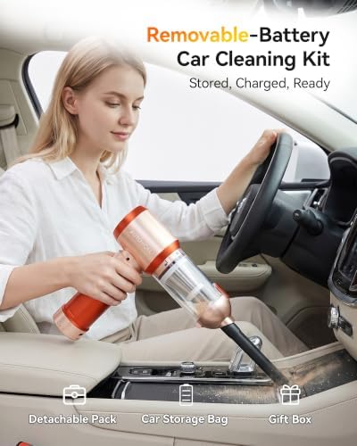 Cordless Handheld Car Vacuum Cleaner 22000PA with Removable Battery - Image 3