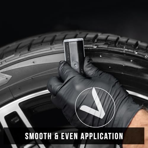 VIKING V+ Tire Shine Applicator Brush for Car Detailing, with Stand - Image 2