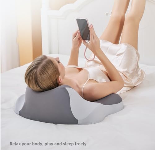 Reading Pillow, Ergonomic Memory Sponge Bed Wedge Pillow is Suitable for headboard, Chin and Back Support Pillow, Bed Support Sofa Floor, and Sleep Pillow.，Blue - Image 3
