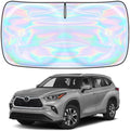 Windshield Sun Shade for Toyota Highlander 2020-2026 - 4 Layers Sunshade Compatible with Toyota Highlander Foldable Front Window Sunshade Sun Visor Protector Block UV Rays Keep Cars Cooler by Unknown