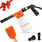 ARTIPOLY Upgraded Car Wash Foam Gun + Microfiber Wash Mitt-Car Foam Sprayer-Foam Cannon for Hose-Spray Gun Cleaner-Snow Blaster for Cars, Boats, RVs, Foam Cannon Connects to Any Garden Hose by ARTIPOLY