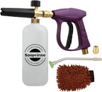 Sooprinse Foam Cannon Snow Foam Lance Nozzle Pressure Washer Jet Wash，Foam cannon lance kit with Pressure Washer Spray Gun,30 Degree Gutter Cleaner Wand with Nozzle Tip Attachment by Sooprinse