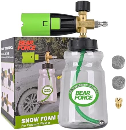 BEAR FORCE Innovative Brass Foam Cannon Pro+ for Pressure Washer, Car Wash by BEARFORCE