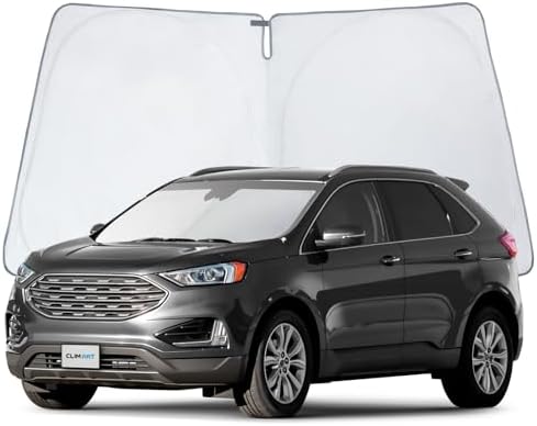 CLIM ART Windshield Sun Shade for Ford Edge 2015-2024, Custom-Fit Foldable Car Sunshade, Vehicle Sun Protector, Front Auto Windshield Cover, Car Accessories - WS8005 by CLIMART