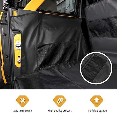 Jimen Compatible with Ford Bronco 4 Door 2021-2023, Pet Trunk Cargo Liner, Waterproof Cargo Cover Dog Mat Protector - Image 4