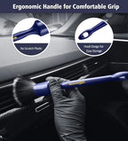 YeewayVeh 3PCS Car Detailing Brush Set, Ultra Soft, Indigo/Black - Image 3