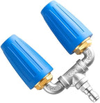 Dual Turbo Nozzle Pressure Washer, 4000 PSI, 1/4" Quick Connect by TasuoX