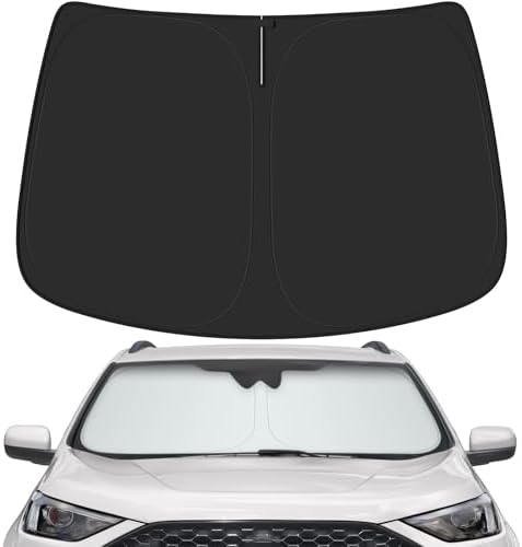 Car Windshield Sun Shade for Ford 2015-2024 Edge Accessories (OEM Design) Reflective Foldable Heat Insulation Sunshade for Ultimate Protection by Unknown