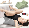 Memory Foam Ergonomic Wedge Pillow, Prone Pillow for Sleeping, Reading Pillow for Bed, Ergonomic Support for Back Pain, Acid Reflux & Sitting Up,Green by iuscacey