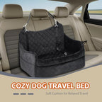 Dog Car Seat for Large Dogs up to 55 lbs, Heavy Duty Booster Seat | Reinforced pet car seat: safety tether, adjustable straps, waterproof Oxford fabric, anti-slip base for SUV, car & truck - Image 6