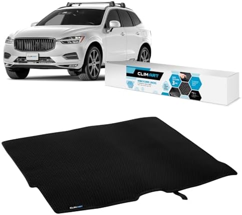 CLIM ART Cargo Liner for Volvo XC60 2018-2026 Custom Fit Trunk Mat, with Honeycomb Dirtproof & Waterproof Technology - All-Climate, Heavy Duty, Anti-Slip Cargo Liner, Luggage - FL01118171 by CLIMART