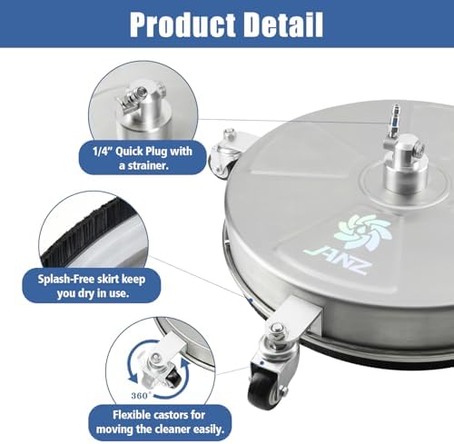 JANZ 18'' Pressure Washer Surface Cleaner - Image 4