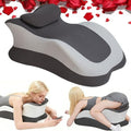 Intimacy Pillow Wedge - Sweet Spot Pillow for Couples, Memory Foam Ergonomic Support Cushion, Multi-Position Couples Pillow, Removable Washable Cover for Relaxation & Play (Dual Grey) by Paxato