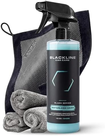 Blackline Clay Towel Kit Complete System - Towel, Wash Spray & 3 Cloths by BlacklineCarCare