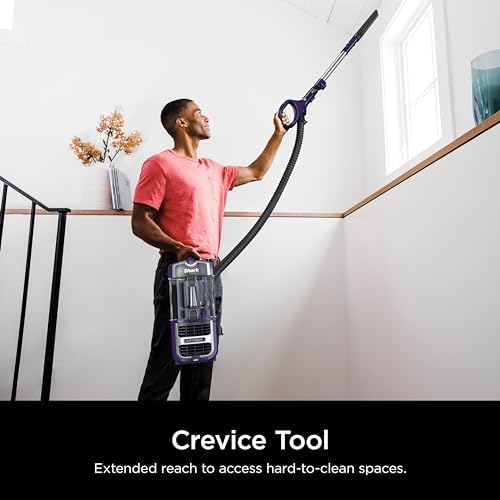 Shark Lift-Away Upright Vacuum, PowerFins, No Hair Wrap, Eggplant, ZD201 - Image 4