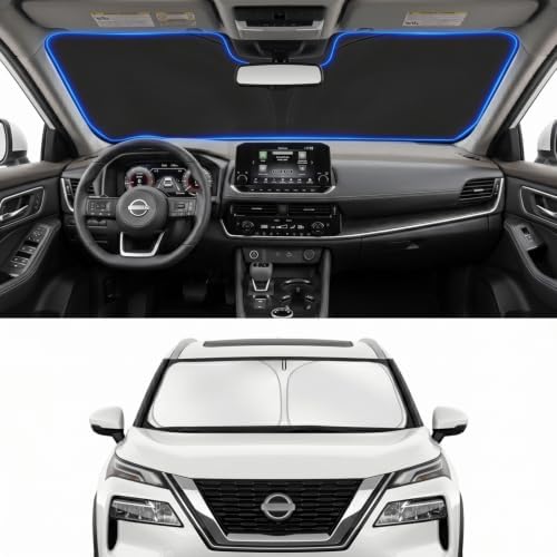 Custom Fit Windshield Sun Shade for Nissan Rogue 2021-2026 by Unknown