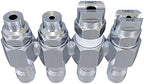 Jariko Jrod Pressure Washer Nozzle 2-3 GPM - High Pressure Hose J rod Nozzle - 1/4" Quick Connect for Soft Wash System - 4 Way Pressure Washer - 4 Tip Soft Wash Nozzle - Pressure Washer Accessories by Jariko