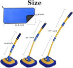 BMLEI Car Wash Brush with Long Handle, Cleaning Mop Car Wash Kit,Blue - Image 2