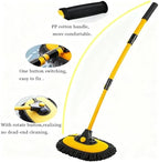 BMLEI Car Wash Brush with Long Handle, Cleaning Mop Car Wash Kit,Yellow - Image 2
