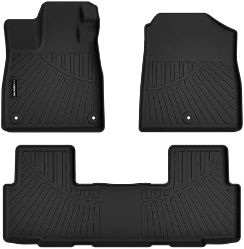 AUXKO All Weather Floor Mats for Honda Passport 2026 | High Wall,All-Weather,All Season,Odorless,Anti Slip,Rain&Salt Resistant,TPE Material,Black,Accessories,Pet Friendly - Image 2