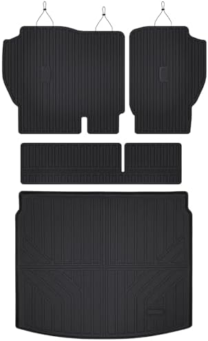 AUXKO All Weather Upper Cargo Mat Backrest Mat for Honda CRV 2023-2026 | High Wall,All-Weather,All Season,Odorless,Anti Slip,Rain&Salt Resistant,TPE Material,Black,Accessories,Pet Friendly - Image 2