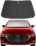 Windshield Sun Shade for 2019-2025 2026 Mazda 3 Upgrade 4-Layer 240T Car Windshield Accessories by Unknown