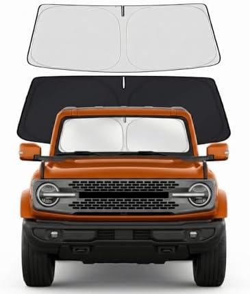Custom Fit Windshield Sun Shade for Ford Bronco 2021-2026 by Unknown
