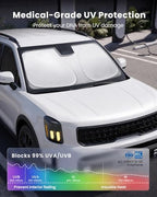 REEVAA Car Windshield Sun Shade for Kia Telluride 2026 - Image 3