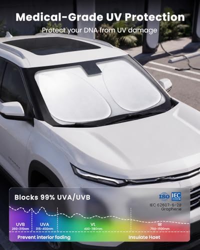 REEVAA Car Windshield Sun Shade for Chevrolet Equinox 2026 - Image 3