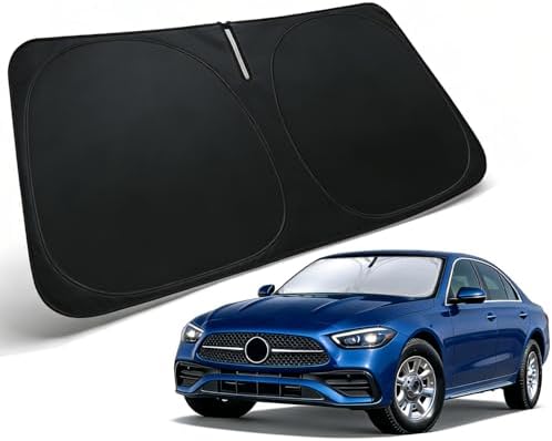 Windshield Sun Shade Custom Fit for Mercedes-Benz C Class 2022-2025 by PAIMOHO