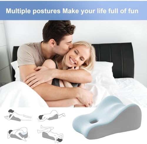2026 New Memory Foam Prone Sleeping Pillow, Comfortable Leg Support Pillow for Playing on Your Phone, Stress Relief Cushion, Fertility aid Pillow Maternity Wedge Pillow for Pregnancy - Image 6